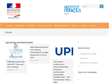 Tablet Screenshot of frenchscienceindia.org